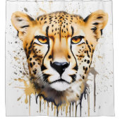 Rideaux De Douche Vue majestueuse du Cheetah (Devant)
