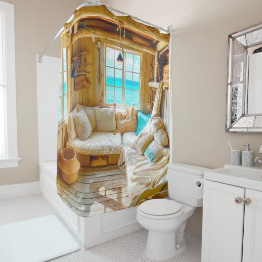 Rideaux De Douche Vue océan (En situation)