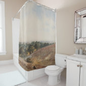 Rideaux De Douche Vue sur South Downs - John Martin (En situation)