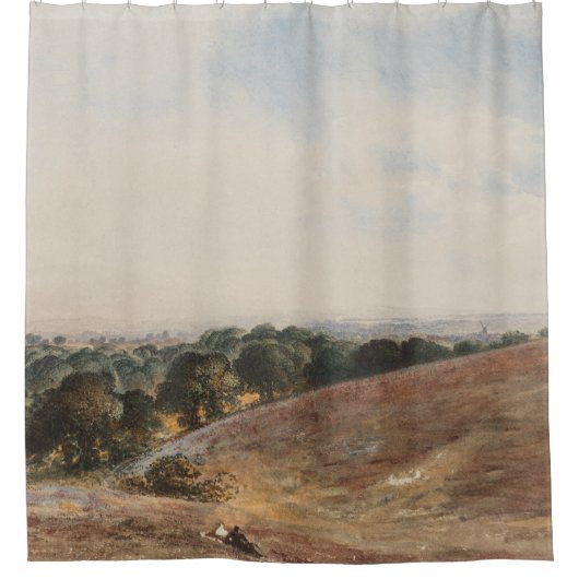 Rideaux De Douche Vue sur South Downs - John Martin (Devant)