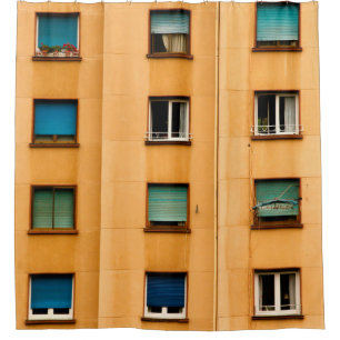 Rideaux De Douche Vue urbaine de la ville de Bilbaoapartment, archit