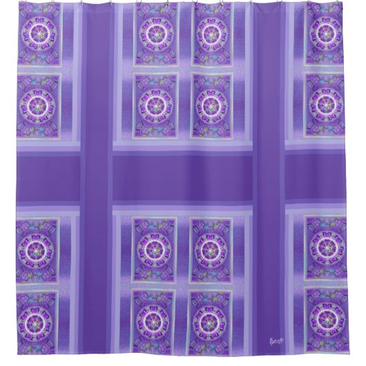 Rideaux De Douche W2 pourpre (Devant)