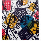 Rideaux De Douche Wassily Kandinsky - Petits Mondes V Art Abstrait (Devant)