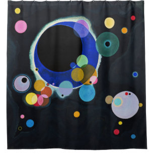 Rideaux De Douche Wassily Kandinsky, Plusieurs Cercles