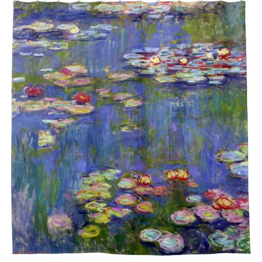 Rideaux De Douche Water Lily Pond Monet Art (Devant)