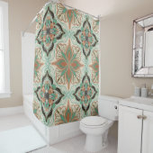 Rideaux De Douche Watercolor Moroccan (En situation)