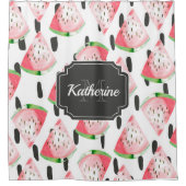 Rideaux De Douche Watercolor Watermelon (Devant)