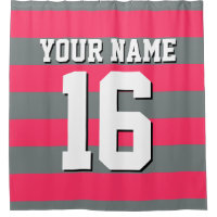 Watermelon Charcoal Sports Jersey Preppy Stripe