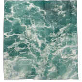Rideaux De Douche Waves Blue Green (Devant)