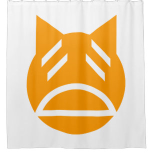Rideaux De Douche Weary Emoji Cat
