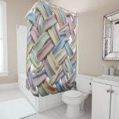 Rideaux De Douche Weave pattern Shower Curtain (En situation)