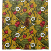 Rideaux De Douche Wens et fraises sur mustrard (Devant)