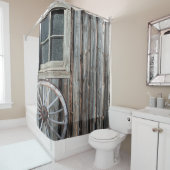 Rideaux De Douche Western Cowboy Barn (En situation)