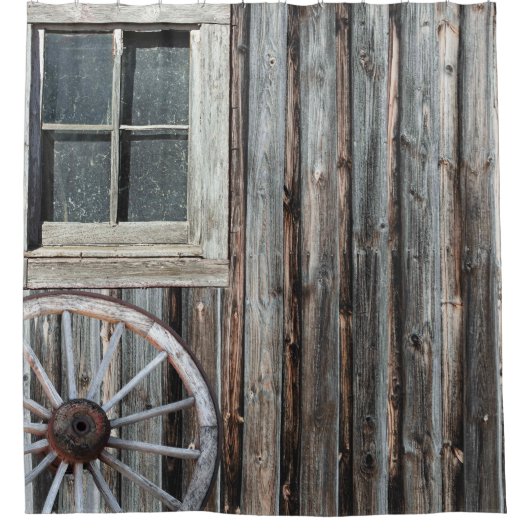 Rideaux De Douche Western Cowboy Barn (Devant)