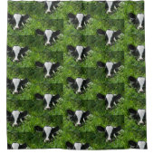 Rideaux De Douche Western Farm Ranch Holstein Calf Dans L'Herbe (Devant)