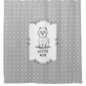 Rideaux De Douche Westie Mom - West Highland White Terrier Mom (Devant)
