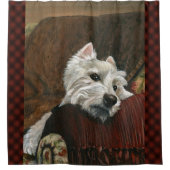 Rideaux De Douche Westie sur canapé (Devant)