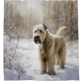 Rideaux De Douche Wheaten Terrier Laisser neiger Noël (Devant)