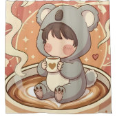 Rideaux De Douche Whimsical Chibi Koala Adventure Shower Curtain (Devant)