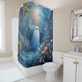 Rideaux De Douche Whimsical Ghost Garden Walking Path (En situation)