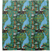 Rideaux De Douche Whimsical Town Road Kids (Devant)