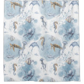 Rideaux De Douche Whimsical Underwater World - Sea Creats Motif (Devant)