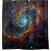 Rideaux De Douche Whirl galactique : une salle de bain cosmique (Devant)