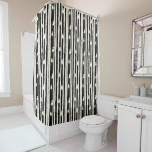 Rideaux De Douche Whispers Between Stripes : Un Refrain Ghomajorité