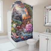 Rideaux De Douche Whispers of the Enchanted Wild (En situation)