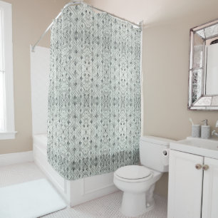 Rideaux de douche White Diamonds Mid Century Moder