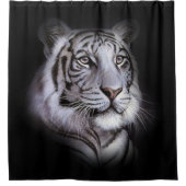 Rideaux De Douche White Tiger Face (Devant)