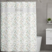 Rideaux De Douche  Wildflower  Boho Personalized