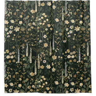 Rideaux De Douche Wilhelmina Dark Daisy Floral