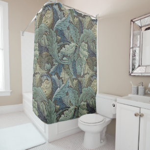 Rideaux De Douche William Morris Acanthus Sage Fleur Floral Botaniqu