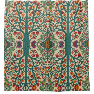 Rideaux De Douche William Morris Arbre de Vie Vintage Préraphaélite