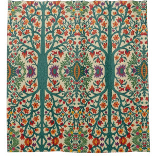 Rideaux De Douche William Morris Arbre de Vie Vintage Préraphaélite