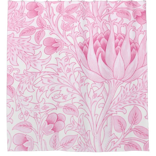 Rideaux De Douche William Morris Artichoke rose pâle (Devant)
