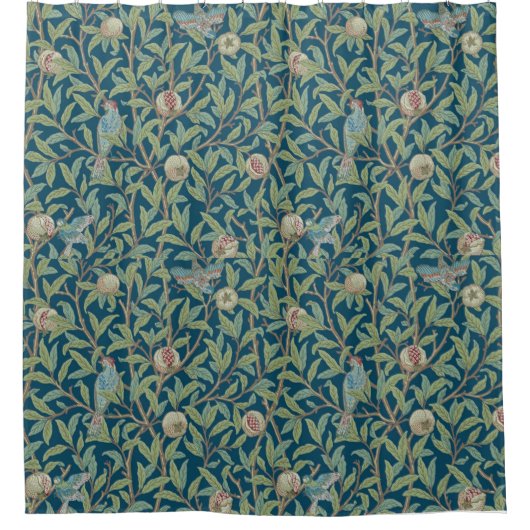 Rideaux De Douche William Morris "Bird and Pomegranate"  (Devant)