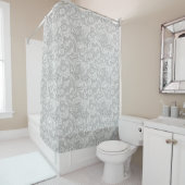 Rideaux De Douche William Morris "Bouton de Célibataire" 5. (En situation)