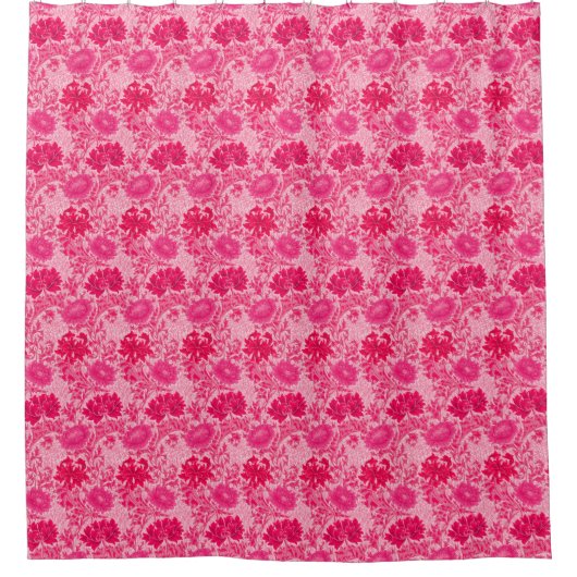 Rideaux De Douche William Morris Chrysanthemums, Fuchsia Pink (Devant)