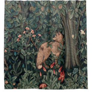 Rideaux De Douche William Morris Faune sauvage Fox