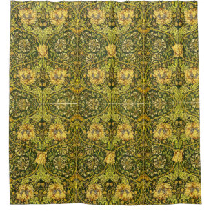 Rideaux De Douche William Morris Golden la lèche de miel 2