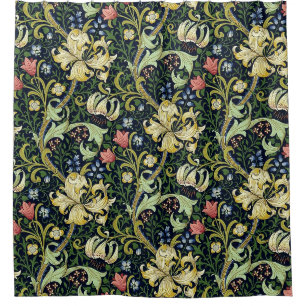 Rideaux De Douche William Morris Golden Lily modèle floral