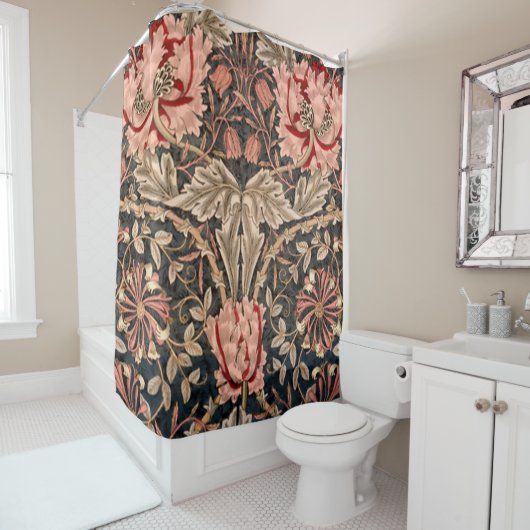Rideaux De Douche William Morris Honeysuckle (En situation)