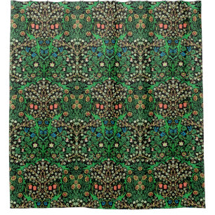 Rideaux De Douche William Morris Jacobean Floral, Arrière - plan no