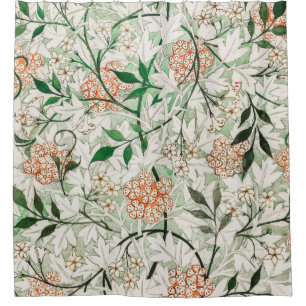 Rideaux De Douche William Morris Jardin de Jasmin Fleur Classique