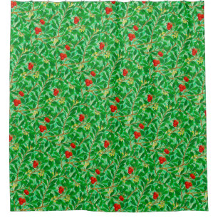 Rideaux De Douche William Morris Lychee Motif d'arbre, vert clair