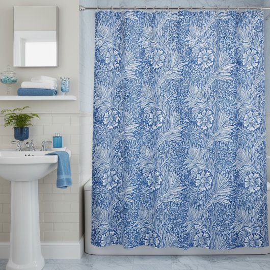 Rideaux De Douche William Morris Marigold Blue