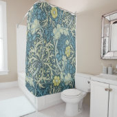 Rideaux De Douche William Morris Motif d'algues (En situation)