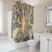 Rideaux De Douche William Morris Motif Woodpecker (En situation)